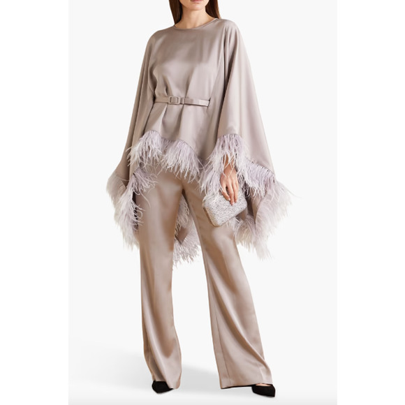 Huishan Zhang Iman Satin Flared Pants - Picture 4 of 13